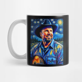 Garth Brooks in starry night Mug